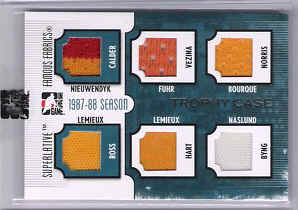 09-10 SUPERLATIVE LEMIEUX BOURQUE JERSEY 6 PIECE 9/9