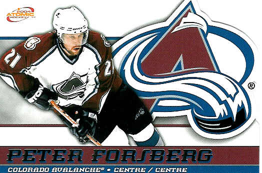 Peter Forsberg Hockey Cards