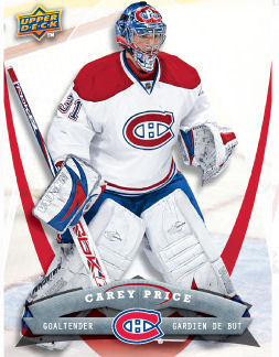 Carey Price 2008-09 McDonalds Hockey Card