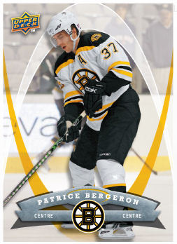 Patrice Bergeron 2008-09 McDonalds Hockey Card
