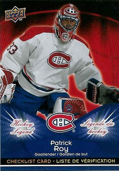 2009-10 McDonalds Patrick Roy Checklist