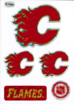 1996 PVI Vending Machine Stickers Calgary Flames