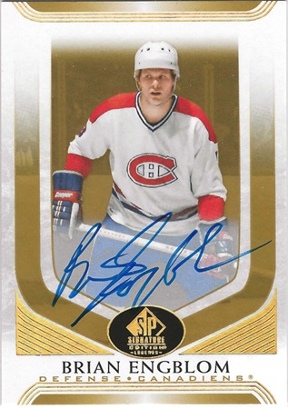 2020-21 SP Signature Edition Gold Spectrum Foil Auto Brian Engblom