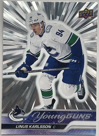 2023-24 Upper Deck Young Guns Outburst Linus Karlsson