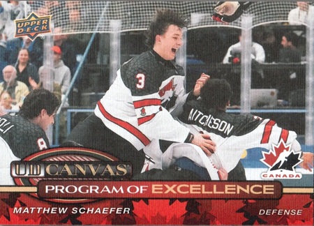 2025-26 UD Canvas Program of Excellence Matthew Schaefer rc