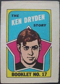 1971-72 OPC Comic Insert Ken Dryden Rookie
