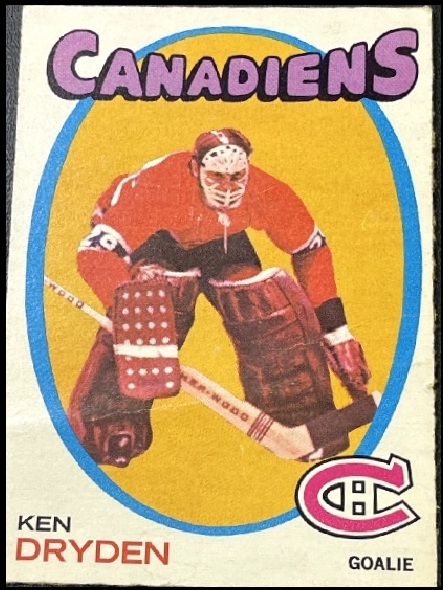 1971-72 O-Pee-Chee Ken Dryden RC #45