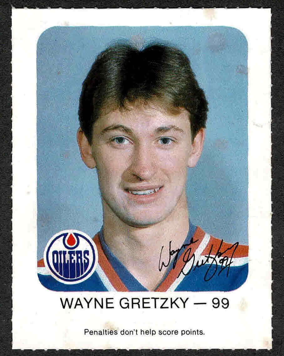 1981-82 Red Rooster Wayne Gretzky Penalties
