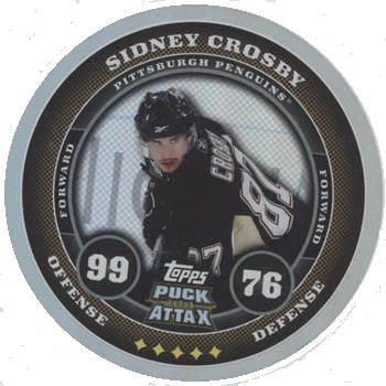 2009-10 Topps Puck Attax Starter Sidney Crosby