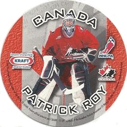 Patrick Roy 1997-98 Kraft Peanut Butter Disc Team Canada