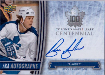 Bruce Boudreau 2017-18 Leafs Centennial AKA Autograph