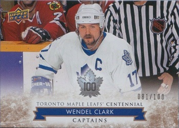 Wendel Clark 2017 Leafs Centennial Gold