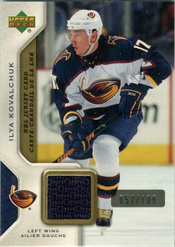 Ilya Kovalchuk 2007-08 McDonalds NHL Jersey card