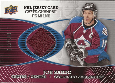 Joe Sakic 2008-09 McDonalds Jersey