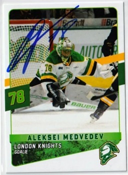 2024-25 Aleksei Medvedev London Knights Autograph