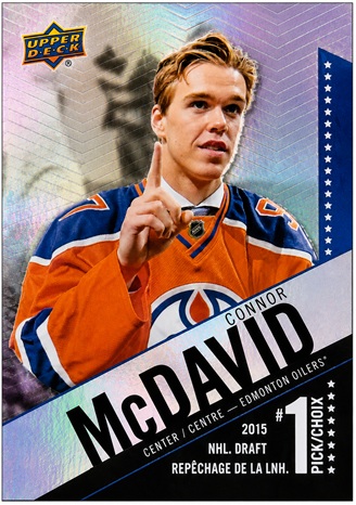2015-16 Connor McDavid Tim Hortons #1 Draft Pick Rookie Card