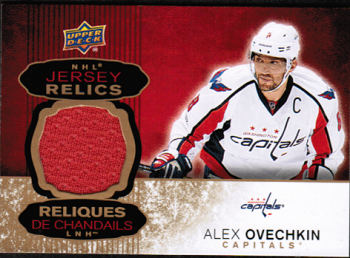 Alex Ovechkin Tim Hortons Jersey Relic