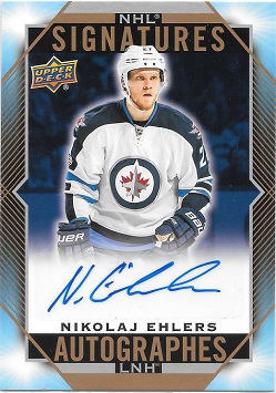2018-19 Tim Hortons NHL Signatures Nikolai Ehlers
