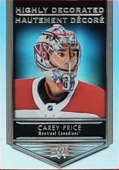 Carey Price 2019-20 Tim Hortons Highly Decorated