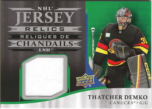 2025-26 Tim Hortons Relics Thatcher Demko