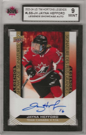2023 Tim Hortons Legends Showcase Signatures Jayna Hefford