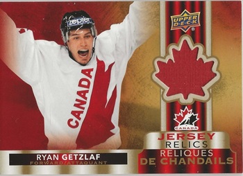 2022 Tim Hortons Jersey Relics Ryan Getzlaf